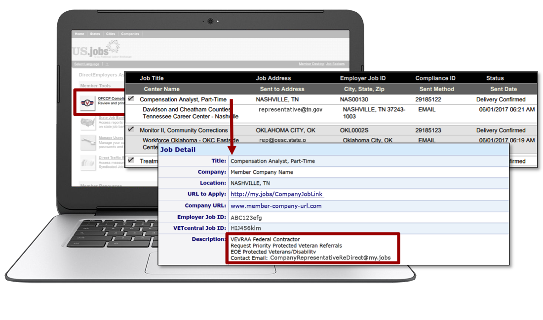 Example of VEVRAA Mandatory Job Listing