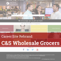 C&S Wholesale Grocers: Widescreen Branding Front & Center