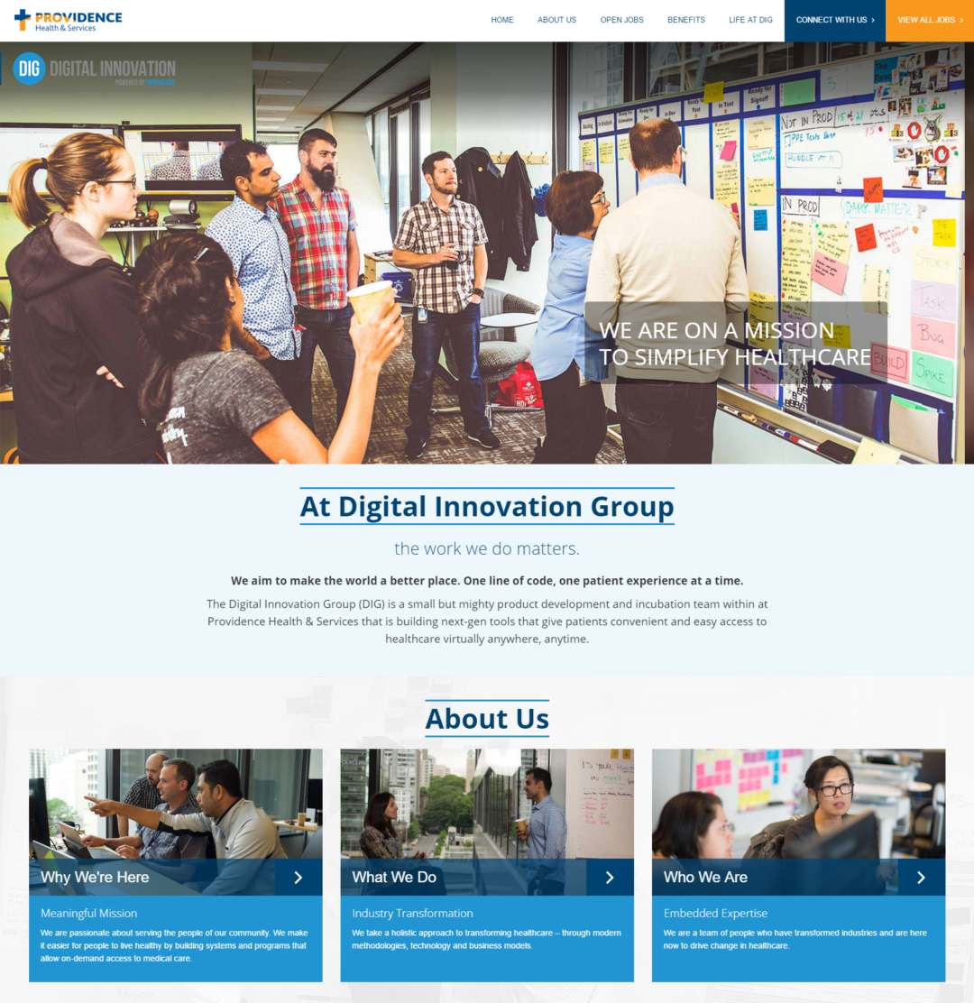 Providence Digital Innovation Group Recruitment Solutions to Attract a