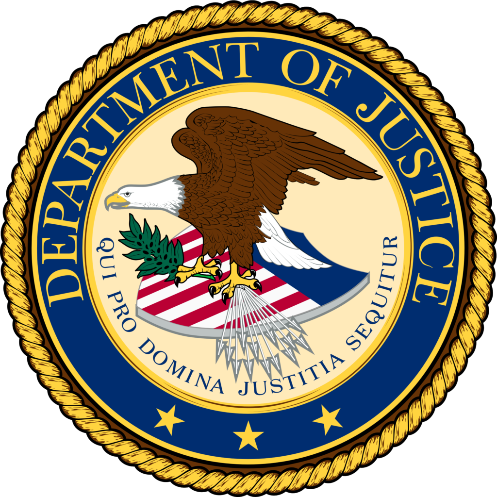 Official Seal for the United States Department of Justice