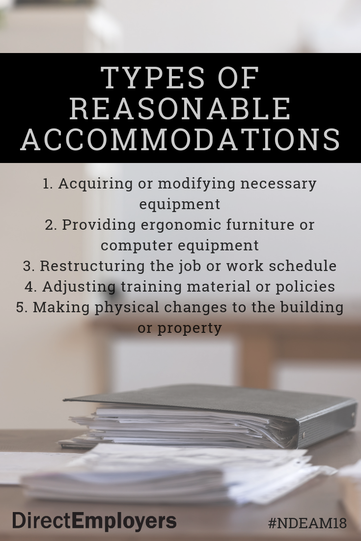 workplace accommodations • DirectEmployers Association