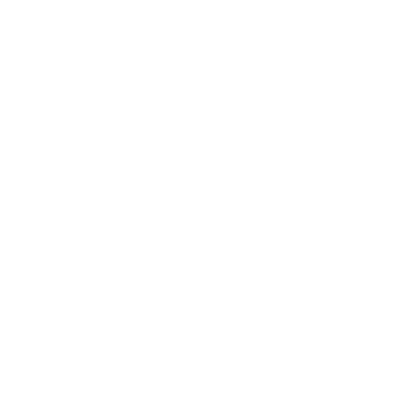DirectEmployers 1-color icon logo in white on DE black background