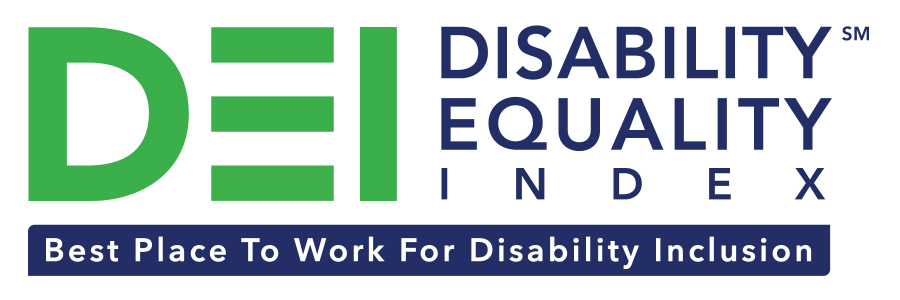 Official logo for Disabiilty Equality Index featuring large DEI