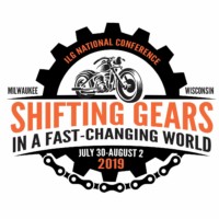 2019 ILG National Conference 'Shifting Gears in a Fast-Changing Worlds' with sprocket and chain to match motorcylce theme