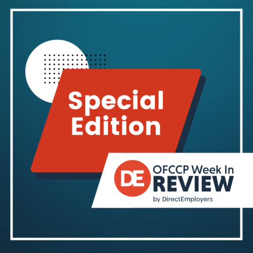 OFCCP Week in Review, Special Edition