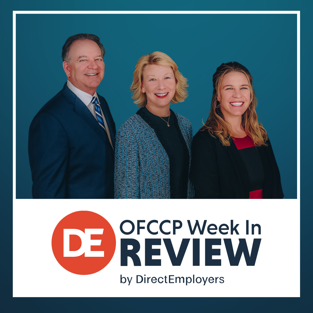 OFCCP Week In Review: January 10, 2022