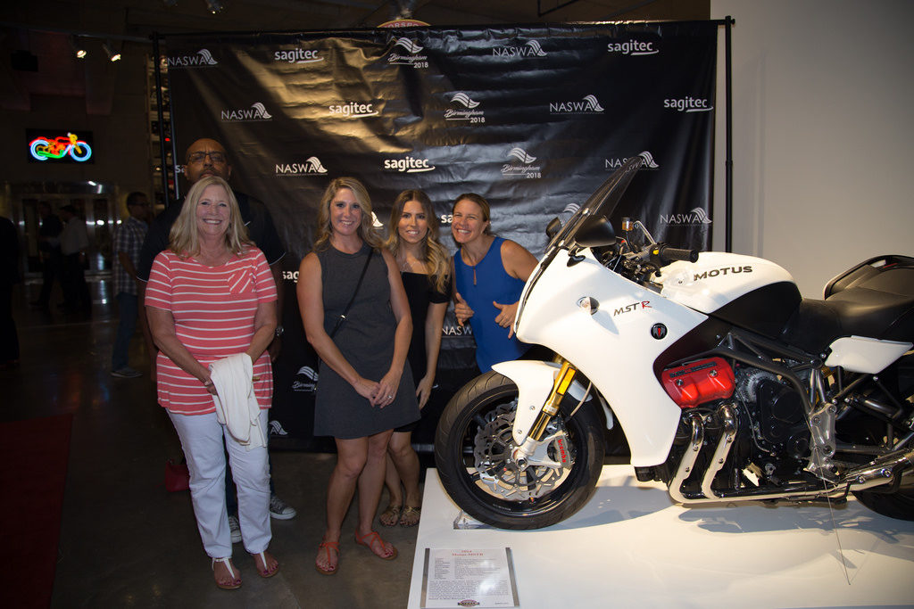 Pictured from Left to right: Shannon Offord, Christy Merriman, Jen Bernhardt, Jaime Costilow and Jen Polcer snapping a quick photo at the Barber Motorsports Museaum during the 2018 NASWA Workforce Summit in Birmingham, AL.