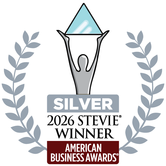 Silver 2026 Stevie® Winner badge for the American Business Awards