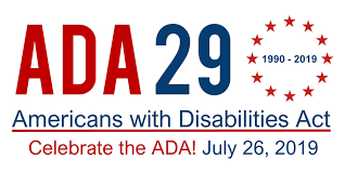 Logo fro the Americans with Disabilities (ADA) 29th Anniversary
