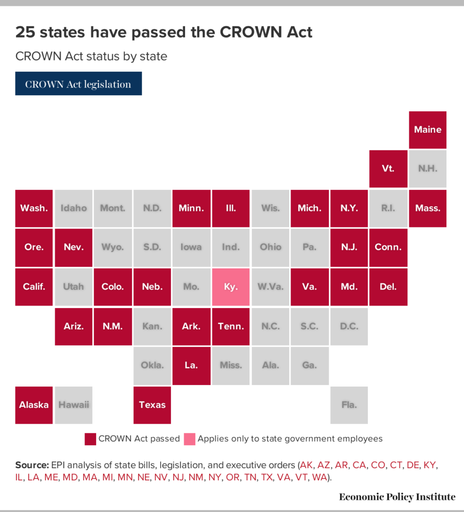 25 States Have Passed the CROWN Act