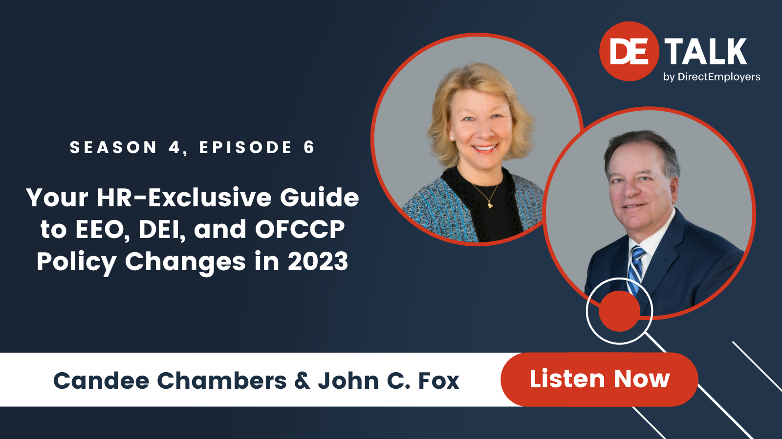 DE Talk S4 E6 with Candee Chambers & John C. Fox: Your HR-Exclusive Guide to EEO, DEI, and OFCCP Policy Changes in 2023
