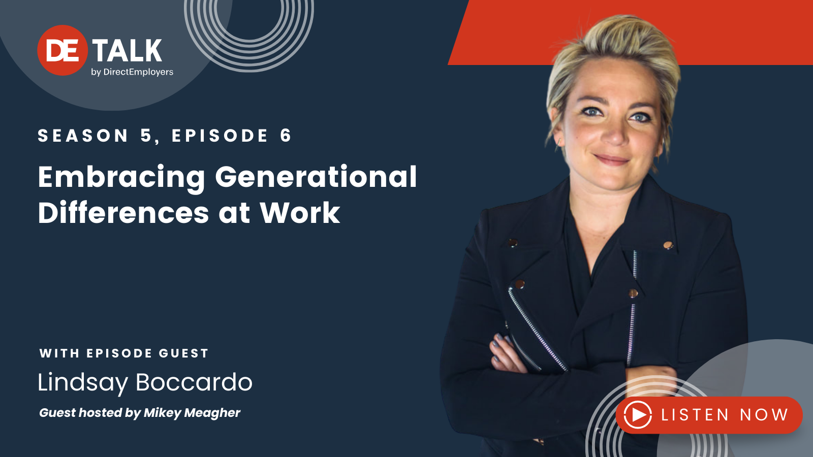 DE Talk S5E6 Embracing Generational Differences at Work with Lindsay Boccardo