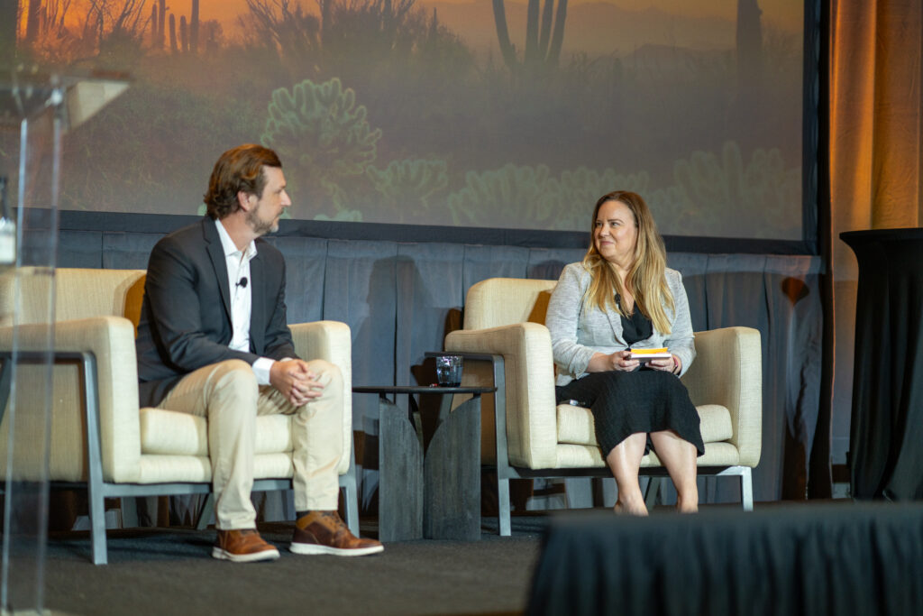 Presenters Neil Dickenson and Stefanie Legge from OutSolve close out DEAMcon25
