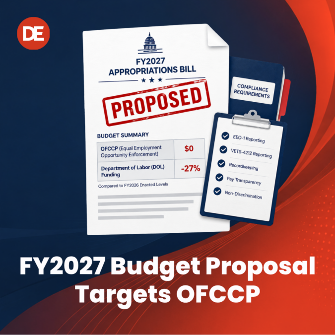 FY2027 Appropriations Bill Proposes to Zero Out OFCCP & Cut DOL Funding by 27%