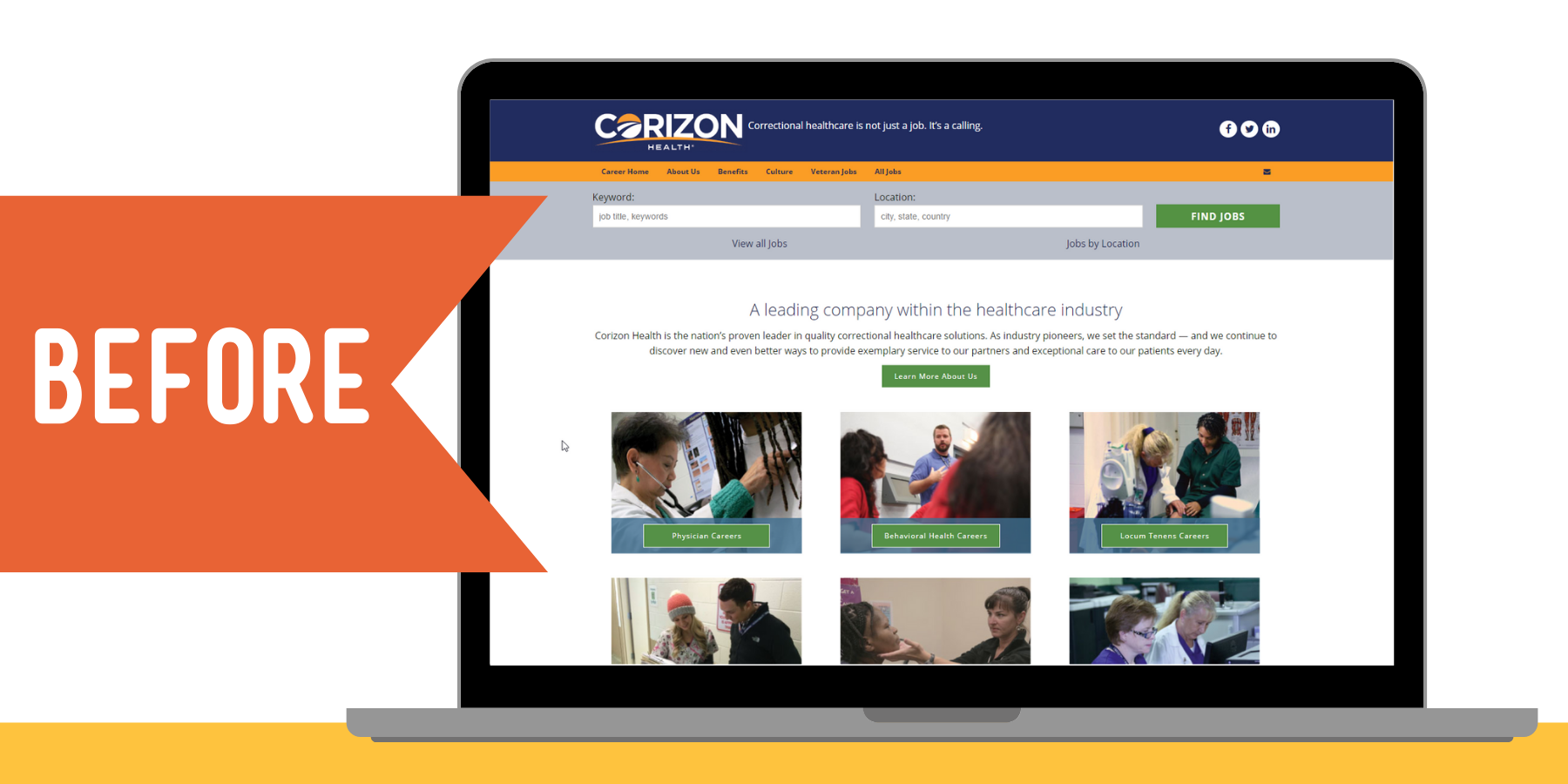 Corizon Health Career Site Before Recruit Rooster