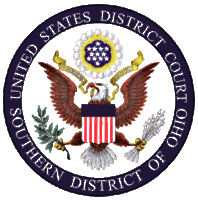 Official seal for the United States District Court - Southern District of Ohio