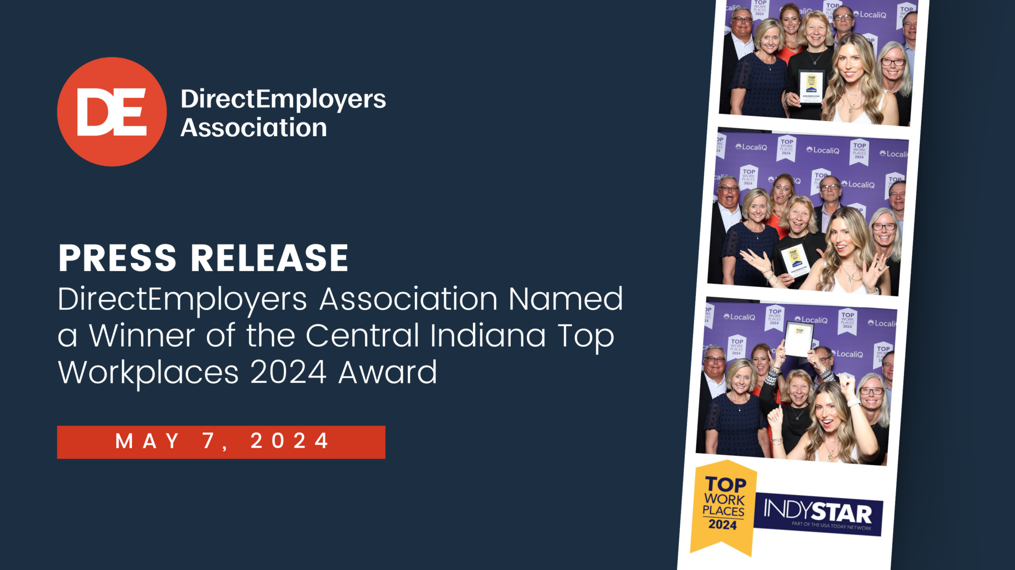 DirectEmployers Association Named a Winner of the Central Indiana Top