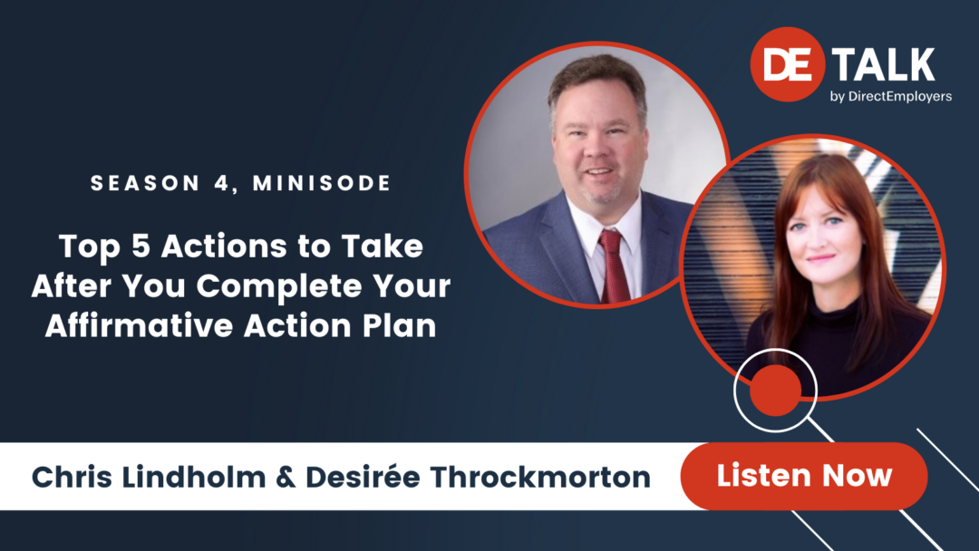 DE Talk | Top 5 Actions to Take After You Complete Your Affirmative Action Plan