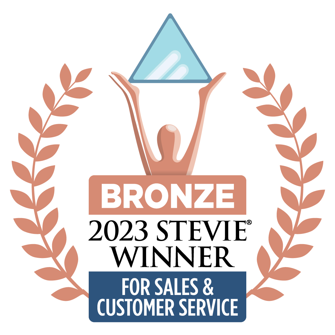 Official seal for the 2023 Stevie Awards for Sales & Customer Service - Bronze Winner