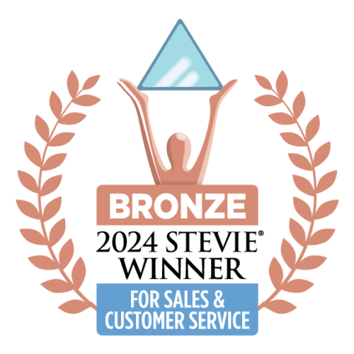 Bronze Award Winner in the 2024 Stevie Awards for Sales & Customer Service