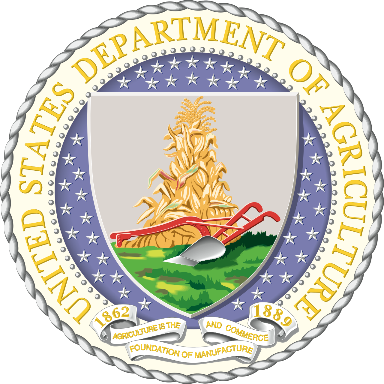 Official seal for the United States Department of Agriculture