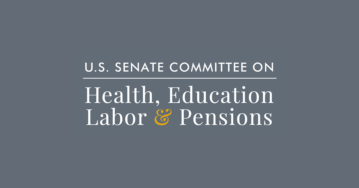 Official logo for the U.S. Senate Committee on Health, Education, Labor & Pensions