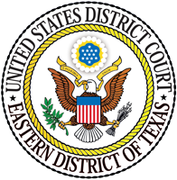 Official logo for the United States District Court, Eastern District of Texas