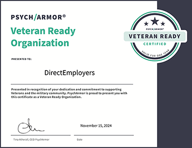 Veteran Ready Organization Certificate thumbnail