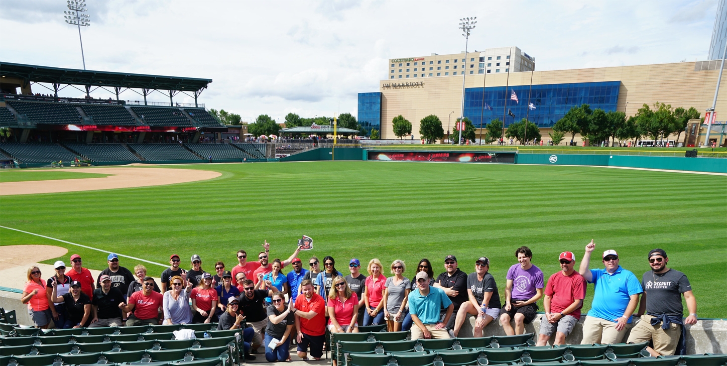 DE Family of Brands Staffers Enjoying an Afternoon at the Indianapolis Indians Triple A Baseball Stadium