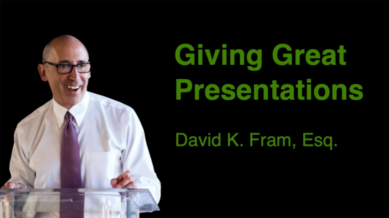 Giving Great Presentations