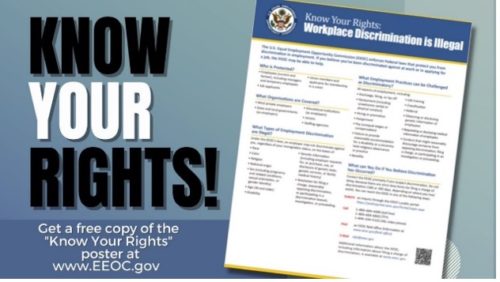 Eeoc Know Your Rights Poster • Directemployers Association