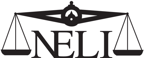 Offical Logo of the National Employment Law Institute (NELI) featuring balancing scales over the NELI logo