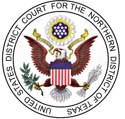 Official seal for the United States District Court for the Northern District of Texas