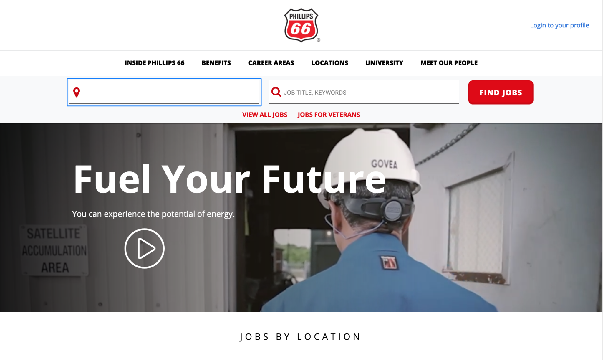 Phillips 66 Accessible Career Site