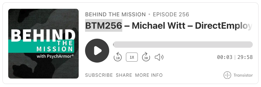 PsychArmor podcast player