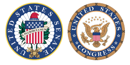 Official seals for the United States Senate and Congress